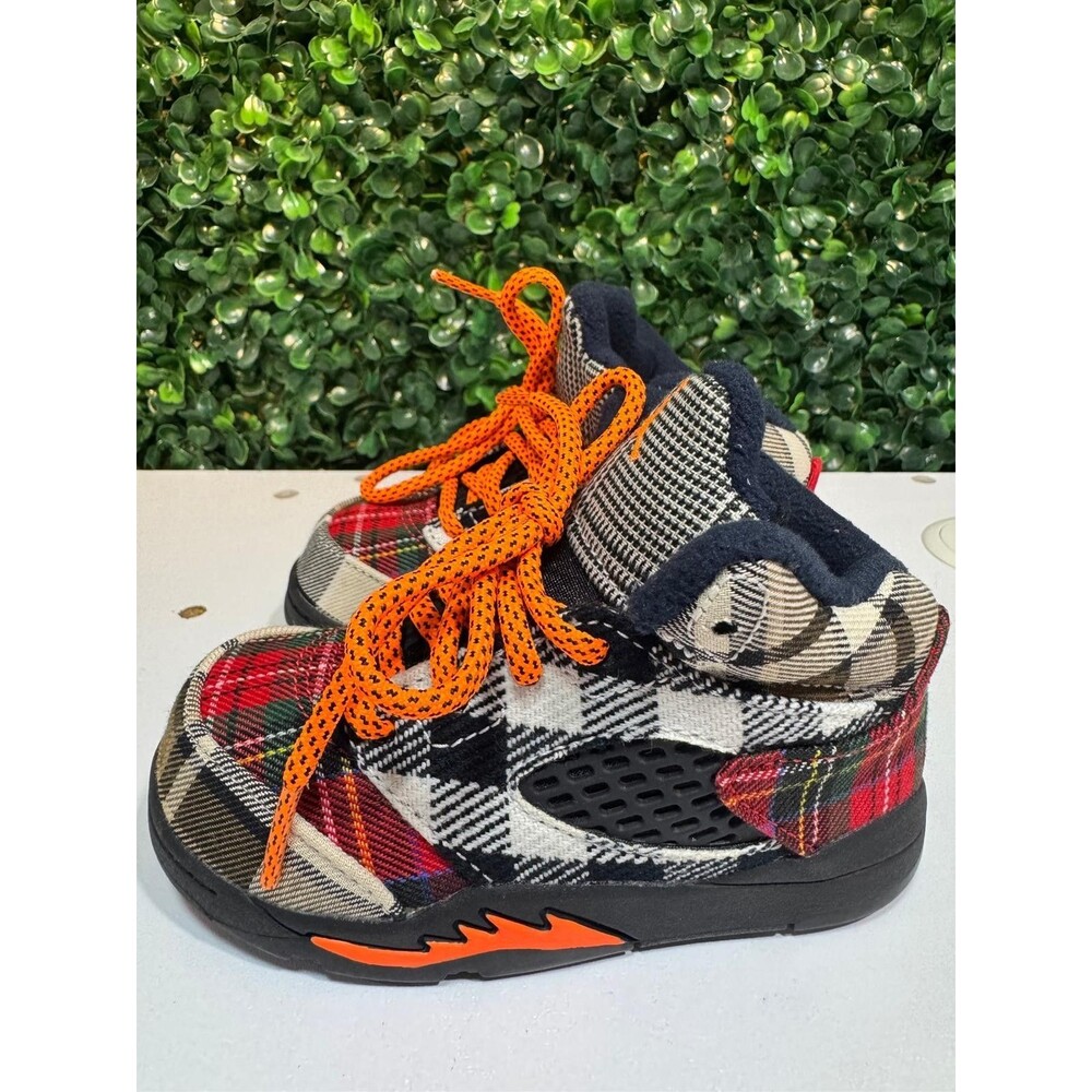 Air Jordan 5 Retro 'Plaid' (TD) toddler sneakers Size 7C
